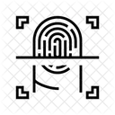 Fingerprint Scan Id Icon