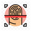 Fingerprint Scan Id Icon