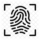 Biometric Security Thumbprint Icon