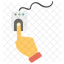 Fingerprint Biometric Thumb Impression Icon