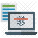 Fingerprint Scanner Scanning Biometry Icon