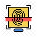 Fingerprint Access Color Icon