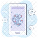 Fingerprint Scanner Cyber Security Icon