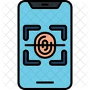 Fingerprint Scanner Lineal Mobile Icon