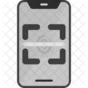 Fingerprint Scanner Lineal Mobile Icon