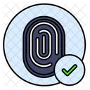 Fingerprint Scanner Approved Access Scanner Icon