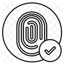 Fingerprint Scanner Approved Access Scanner Icône