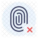 Fingerprint Scanner Rejected  Icon
