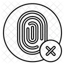 Fingerprint Scanner Rejected Finger Error Icon