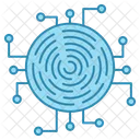Fingerprint Crypto Cyber Icon