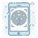 Fingerprint Inspection Fingerprint Analysis Fingerprint Monitoring Icon
