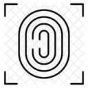 Thumbprint Scanning Fingerprint Scanning Biometric Icon