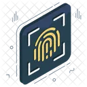 Fingerprint Scanning Thumbprint Scanning Biometric Scanning Icon