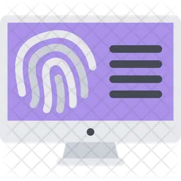 Fingerprint Search  Icon