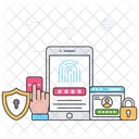 Fingerprint Security Fingerprint Protection Mobile Fingerprint Icon