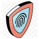 Fingerprint Security Biometric Security Fingermar Security Icon