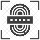 Thumbprint Unlocked Computer Icon