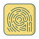 Fingerprintl Security Biometric Icon