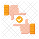 Fingerrahmen Symbol
