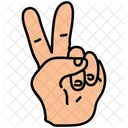 Two Fingers Hand Icon