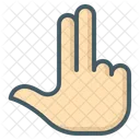 Fingers Two Hand Icon