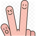 Fingers Face Friend Icon