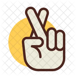 Fingers Cross  Icon