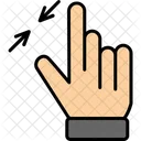 Fingers Hand Pinch Squeeze Touch Two Zoom Icon Hand And Gesture Hands Gesture Icon