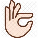 Fingers holding small item  Icon