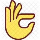 Fingers holding small item  Icon