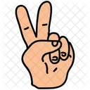 Two Fingers Hand Icon