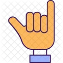 Fingers Pointed Folded Hand Hand Pointing Icon