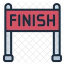 Finish Finish Line Ending Icon