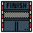 Finish Line Competition Racing Icon
