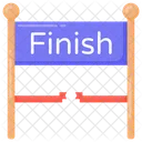Finishing Straight Finishing Line Ending Point Icon