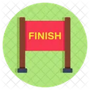 Finishline Endline Race End Icon