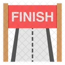 Finishline Endline Race End Icon