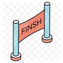 Finishline Endline Race End Icon