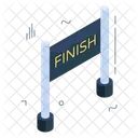 Finishline Endline Race End Icon