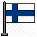핀란드 국기 깃발 아이콘