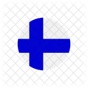 Finlandia Bandera Del Pais Bandera Icono