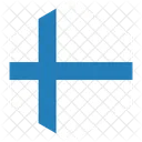 Finlandia Bandeira Mundo Ícone