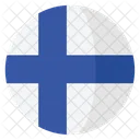 Finlandia Bandeira Pais Ícone