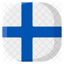 Finlandia Bandeira Pais Ícone