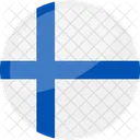 Finlandia Bandeira Pais Ícone