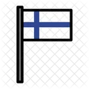 Land Finnland Flagge Symbol