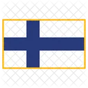 Finnland Flagge Land Symbol