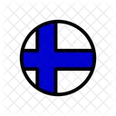 Finnland Landesflagge Flagge Symbol