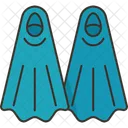 Fins Diving Snorkeling Icon