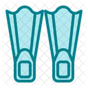 Fins Diving Summer Icon